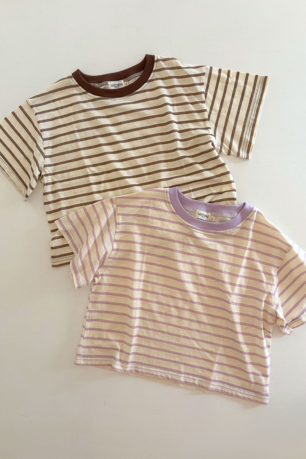 Stripey Staple Tee | Chocolate
