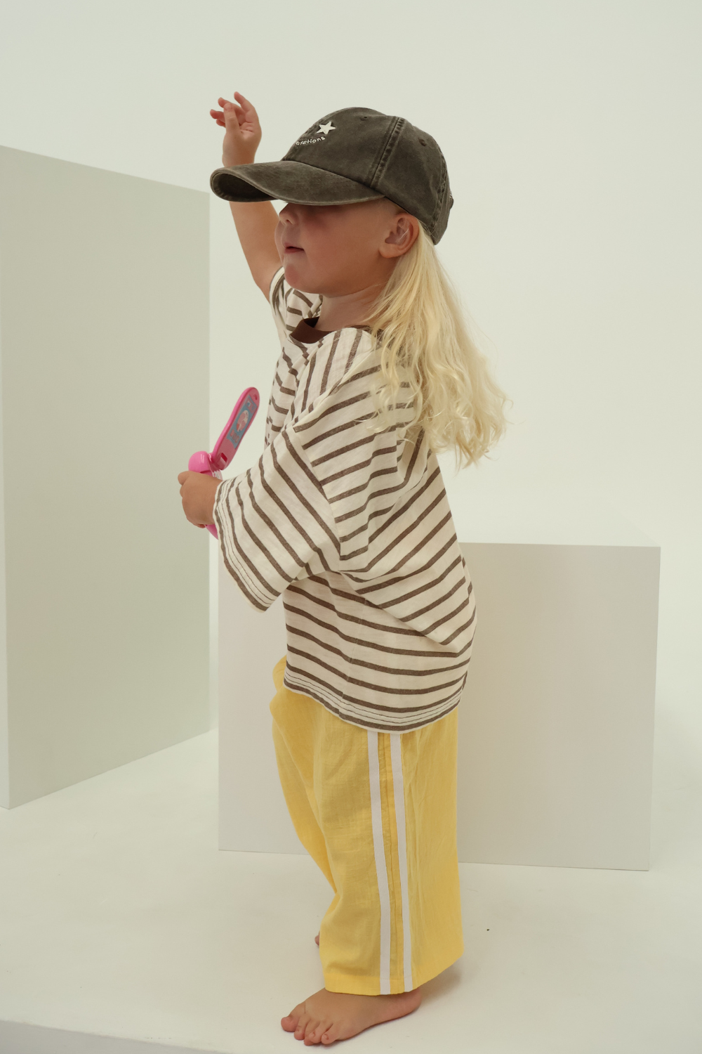 Stripey Staple Tee | Chocolate