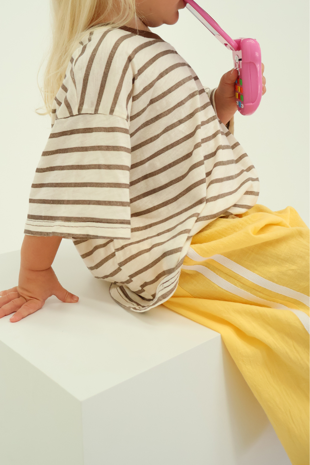 Stripey Staple Tee | Chocolate