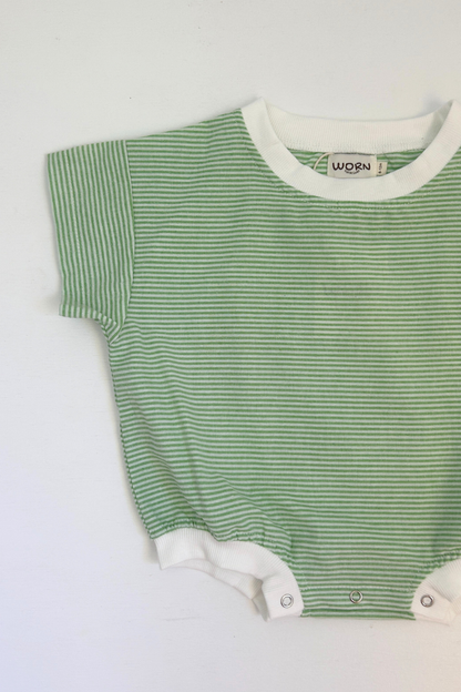 Stripey T-Shirt Romper | Apple