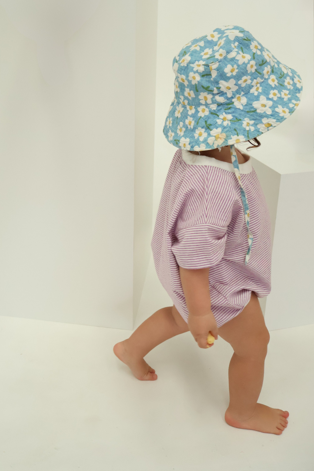 Stripey T-Shirt Romper | Lavender