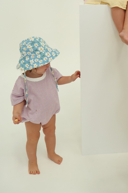 Stripey T-Shirt Romper | Lavender