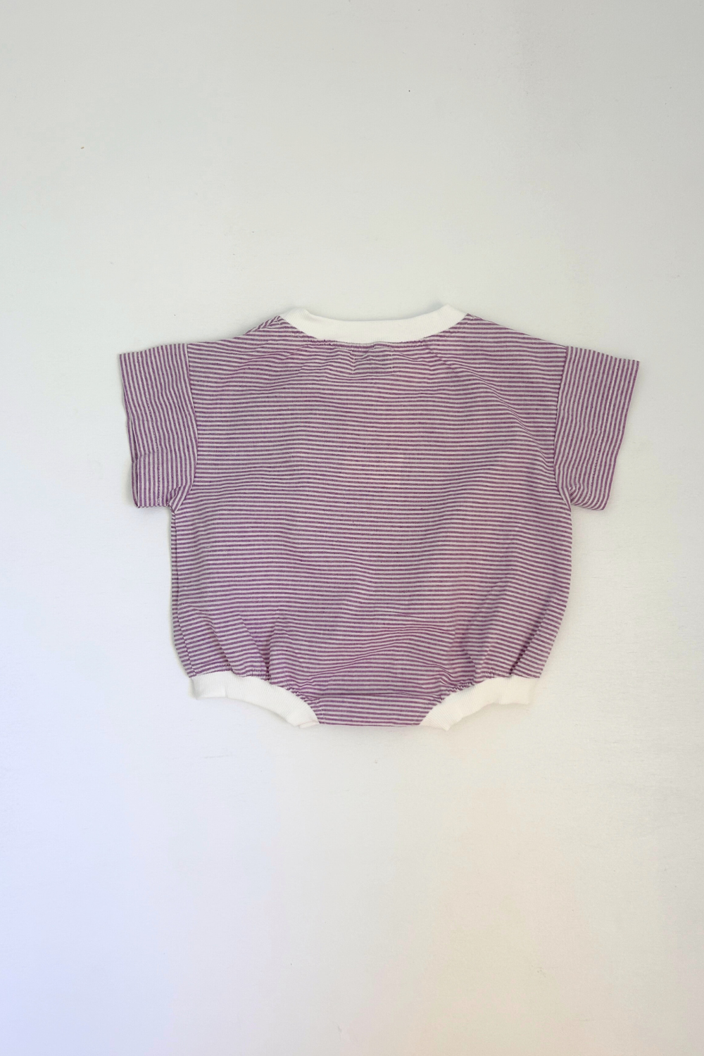 Stripey T-Shirt Romper | Lavender