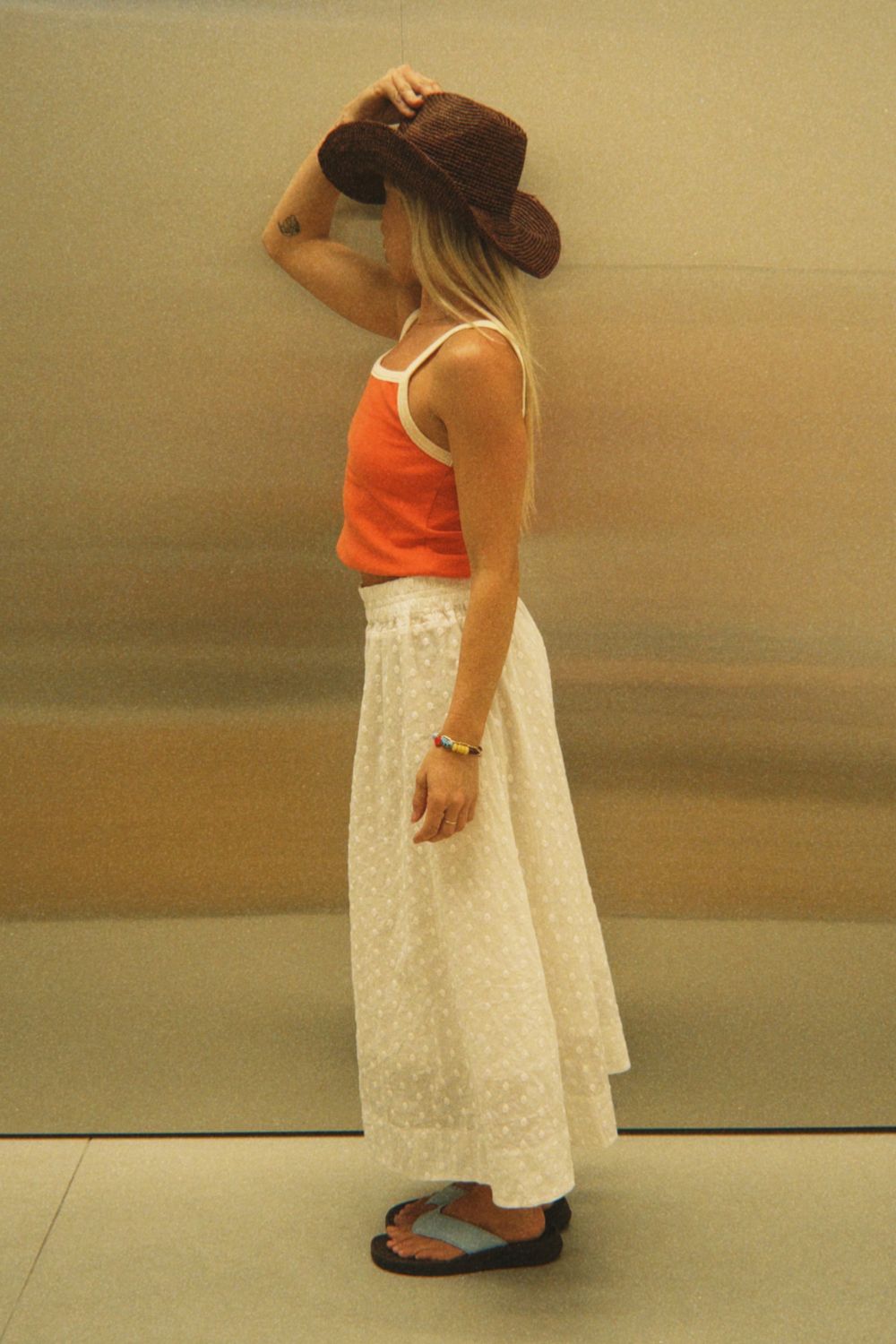 Summer Dot Maxi Skirt