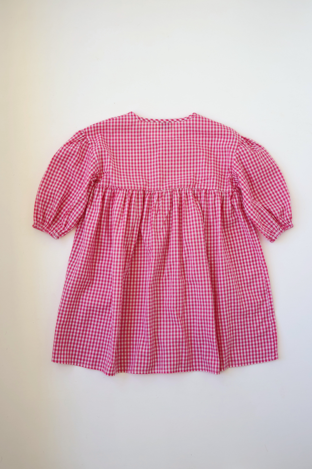 Sunday Smock Dress | Raspberry Gingham