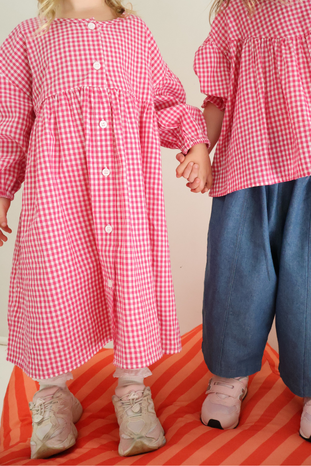 Sunday Smock Dress | Raspberry Gingham
