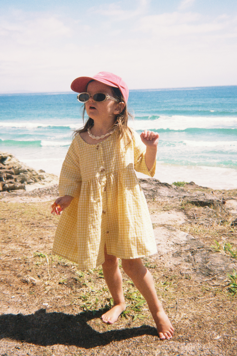 Sunny Smock Dress – Yellow Gingham