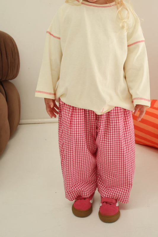 The Daily Pants | Raspberry Gingham