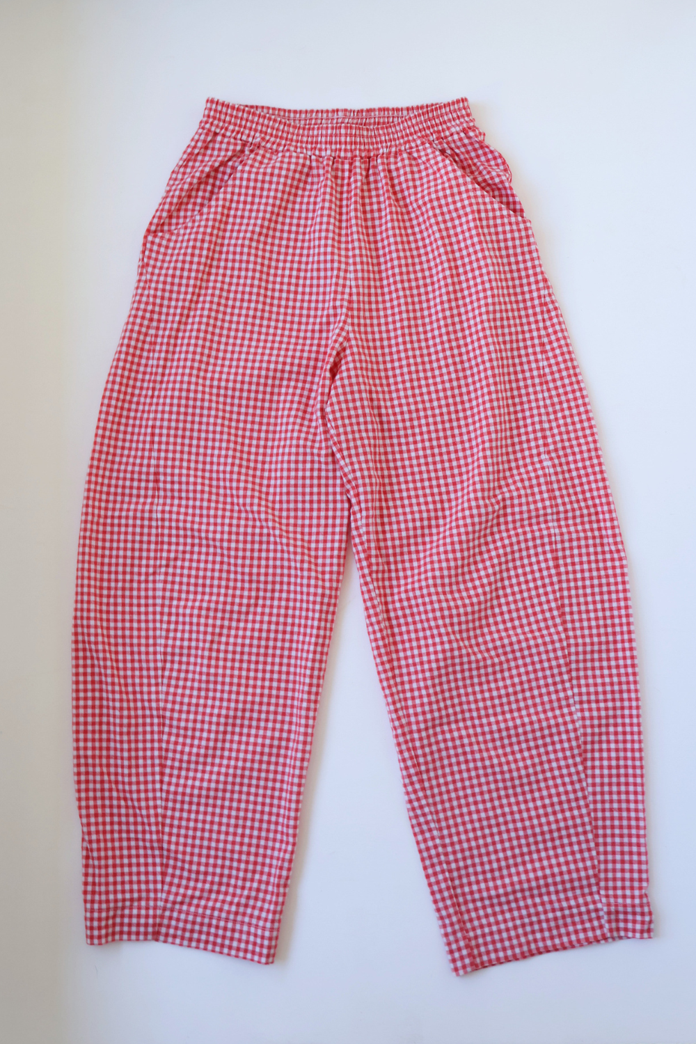 Gingham Barrel Pants | Chilli