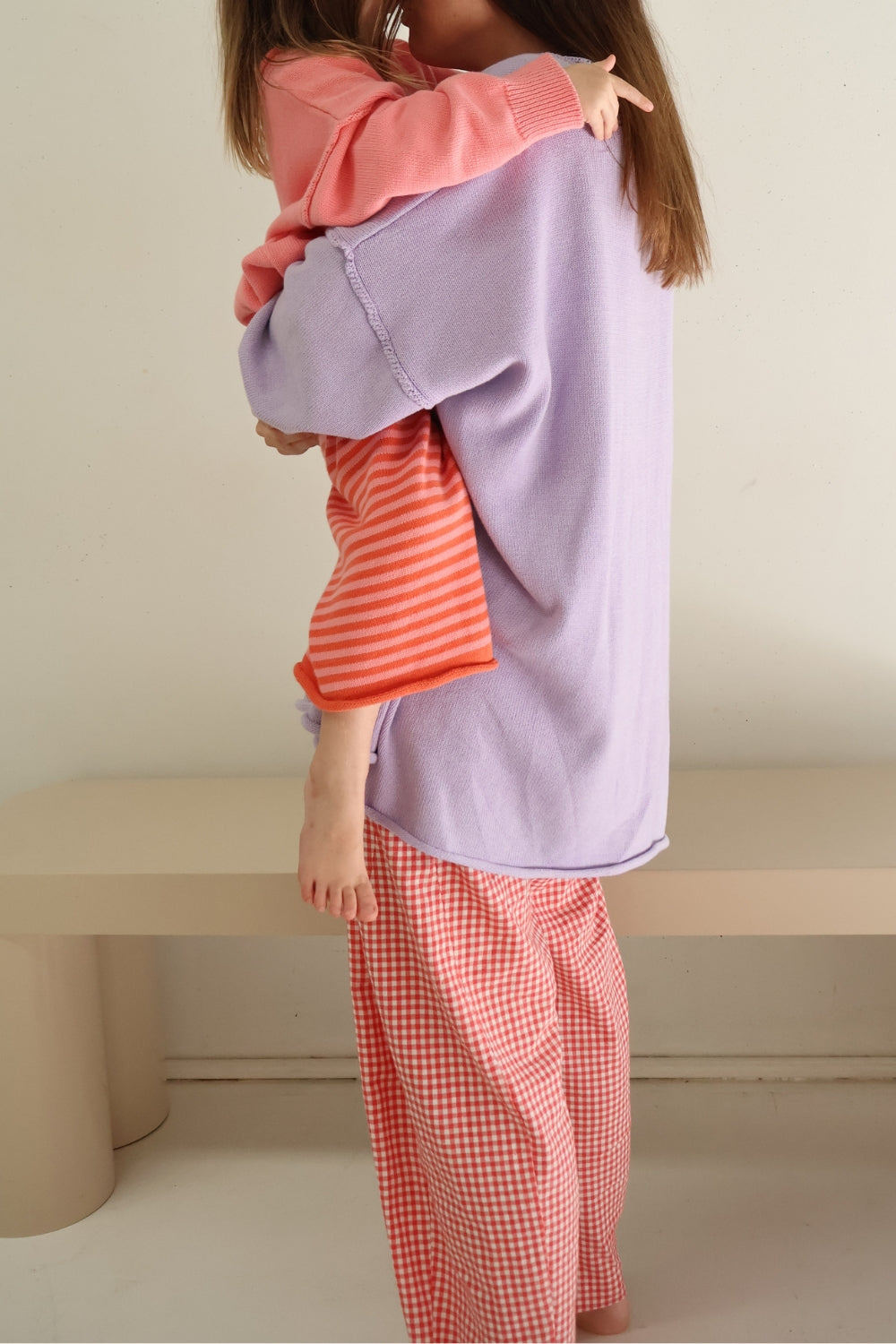 Gingham Barrel Pants | Chilli
