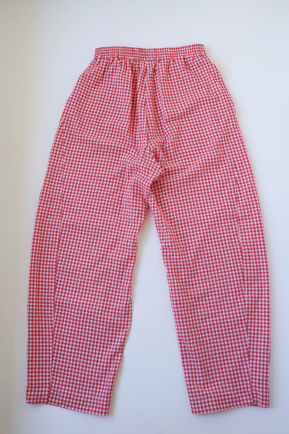 Gingham Barrel Pants | Chilli