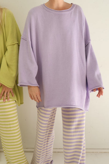 Rolly Knit Jumper | Lilac
