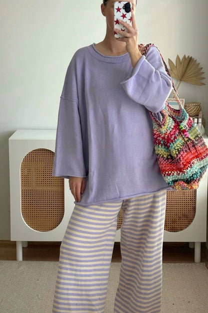 Rolly Knit Jumper | Lilac