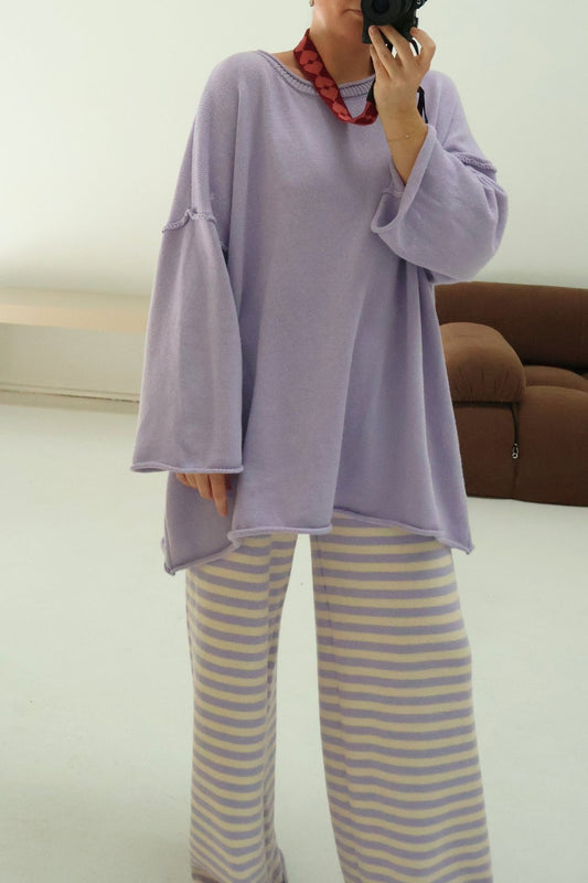Rolly Knit Jumper | Lilac