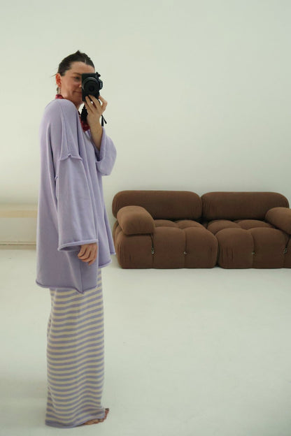 Rolly Knit Jumper | Lilac