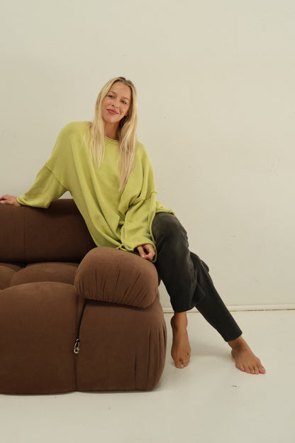 Rolly Knit Jumper | Pistachio