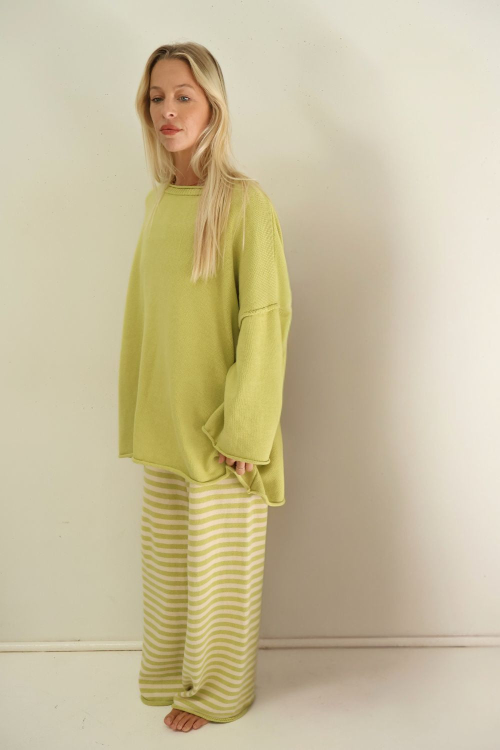 Rolly Knit Jumper | Pistachio