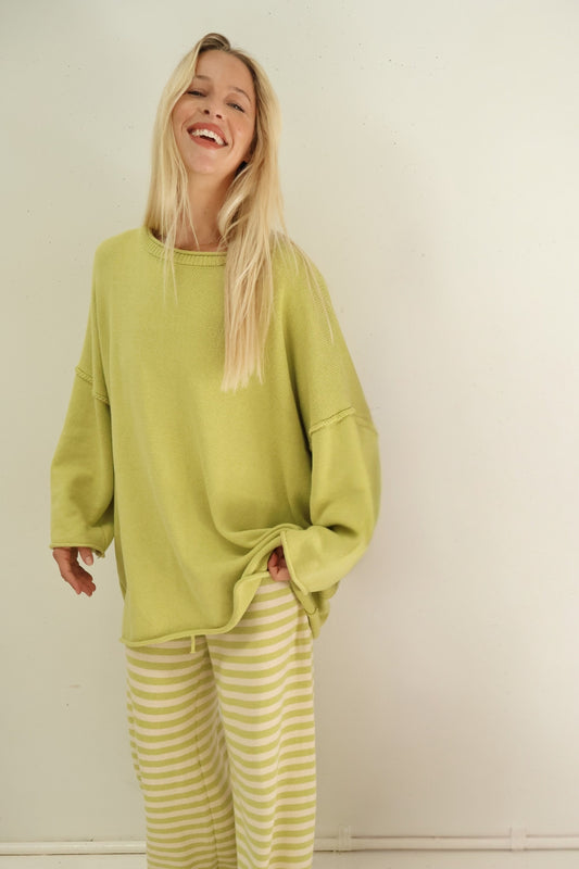 Rolly Knit Jumper | Pistachio