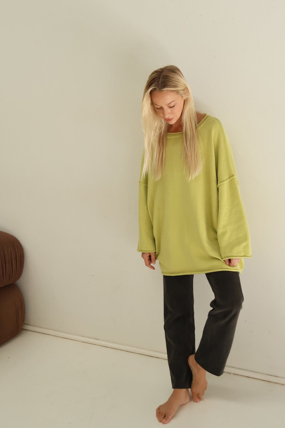Rolly Knit Jumper | Pistachio