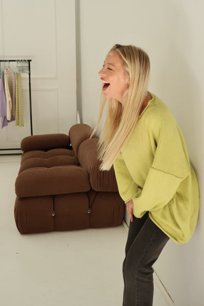 Rolly Knit Jumper | Pistachio