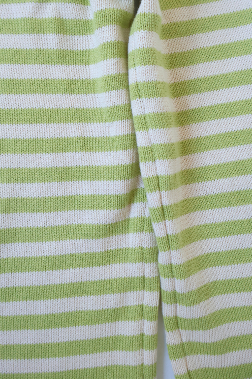 Rolly Knit Pants | Pistachio Stripe